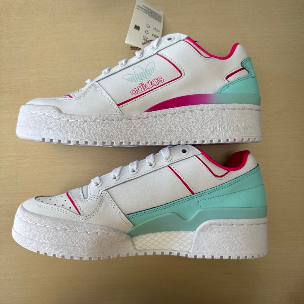 Adidas White and Pink Sneakers - Picture 5 of 7